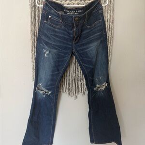 American Eagle Distressed Flare